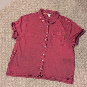 Sundance Bailey Grace Embroidered Cotton Top Medium